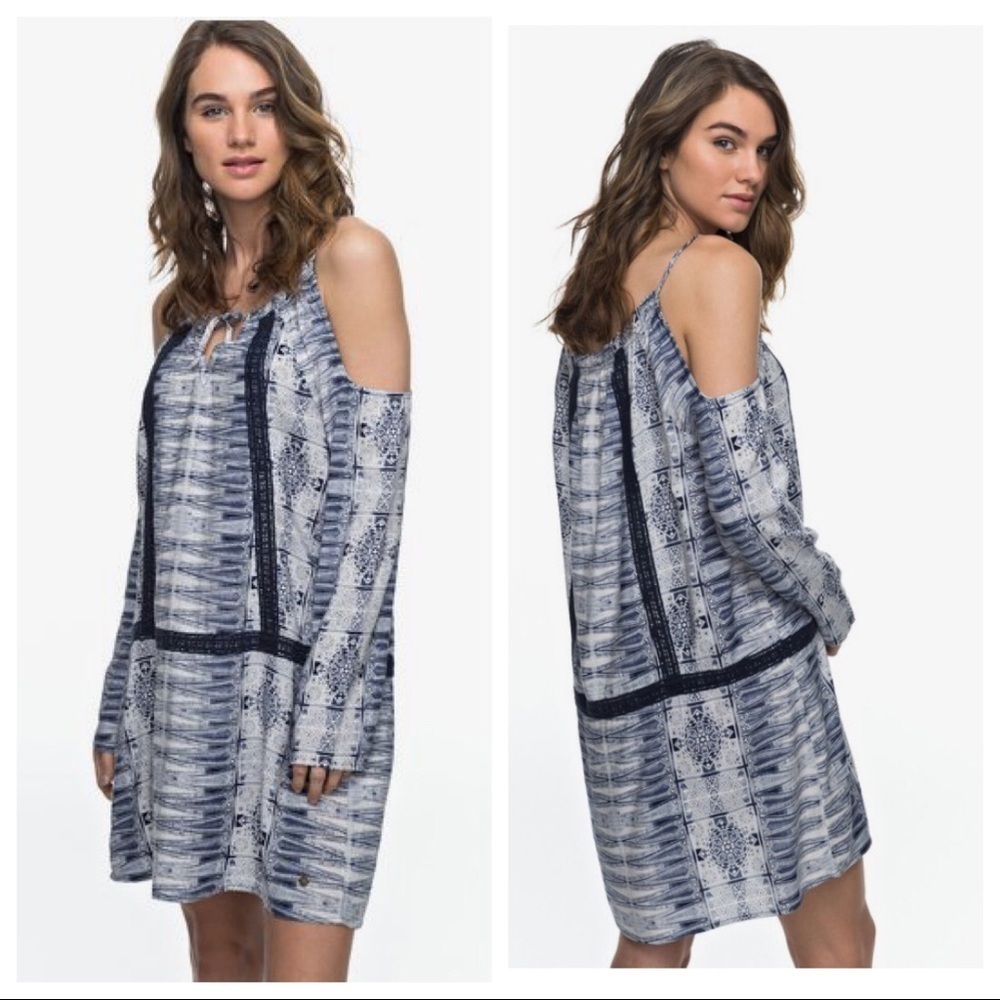 NWT Roxy Live Loudly Long Sleeve Dress Small